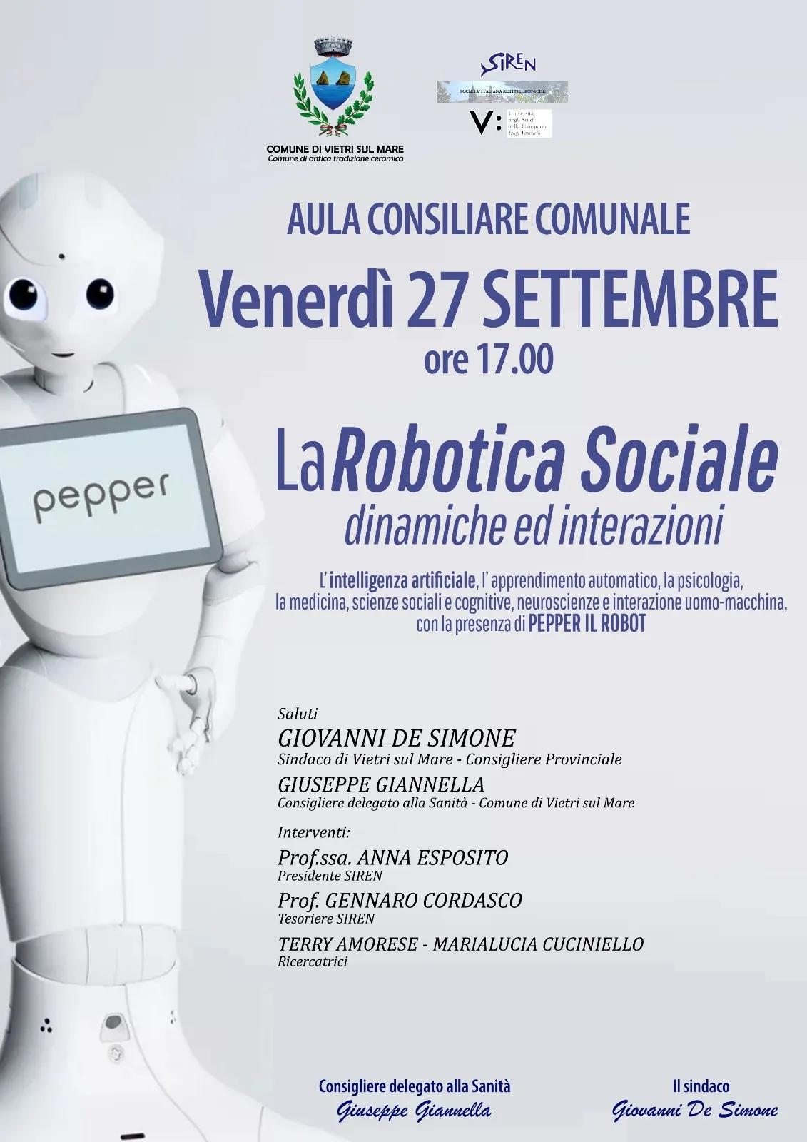 Social Robotics Event Vietri sul Mare